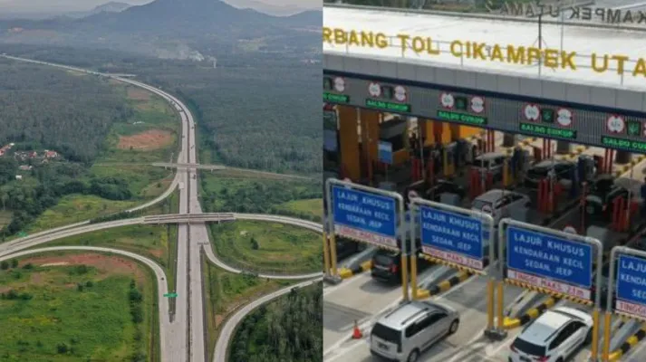 Diskon Tol Lebaran 2023 diberlakukan saat arus mudik dan arus balik. (Kolase/Ist)