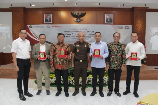 Foto: Pusat Kajian Kejaksaan Fakultas Hukum Universitas Pancasila merilis hasil penelitian Restorative Justice atau keadilan restoratif  di Universitas Pancasila. (Ist.)