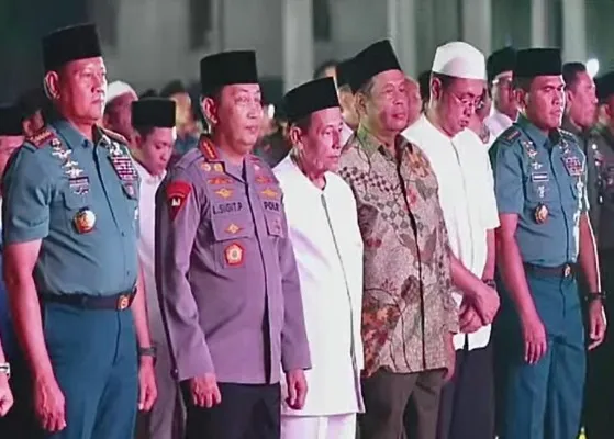 Doa bersama dalam acara HUT ke-78 TNI. ist