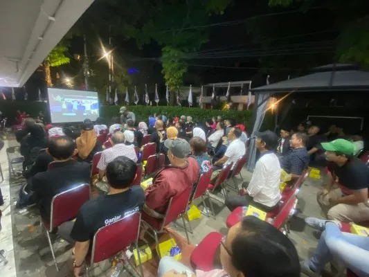 Nobar debat cawapres Pilpres 2024, di kawasan Kebayoran Baru, Jakarta. (Ist)