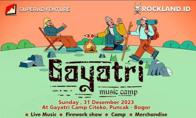 Simak! Malam Tahun Baru di Gayatri Music Camp 2023 Bogor, Berkemah sambil Saksikan Live Music hingga Firework Show (Instagram/campinggayatri)