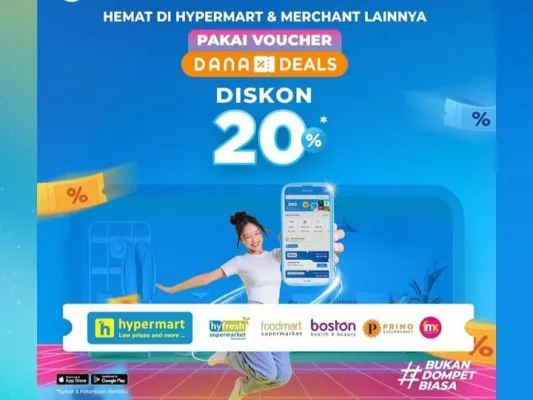 Diskon Hemat Belanja 20 Persen di Hypermart, Dapatkan Voucher DANA Deals Sekarang (Tangkapan layar/Instagram/dana.id)