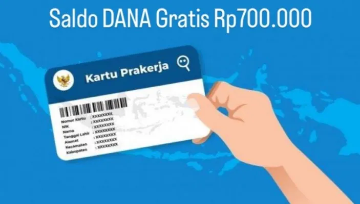 Saldo DANA gratis Rp700.000 sudah bisa diklaim pemilik NIK KTP dan KK yang lolos Prakerja. (Poskota/Gabriel Omar Batistuta)