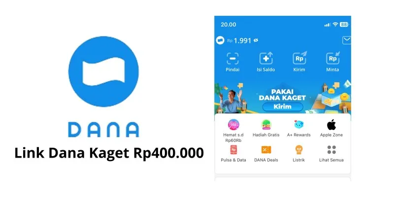 Buruan klaim link DANA kaget Rp400.000 akan mendarat di dompet elektronik kamu sekarang.  (Poskota/Gabriel Omar Batistuta)