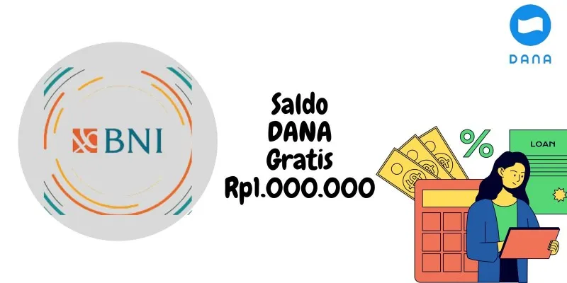 Saldo DANA gratis Rp1.000.000 dari BNI bakal mendarat ke dompet elektronik kamu sekarang, cek caranya. (Poskota/Gabriel Omar Batistuta)