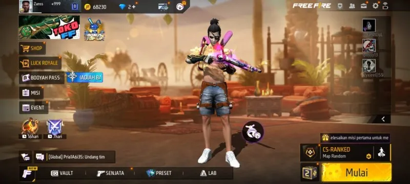 Buruan klaim 10 kode redeem Free Fire Senin 17 Juni 2024, skin langka menanti anda. Foto: Screenshoot Free Fire.