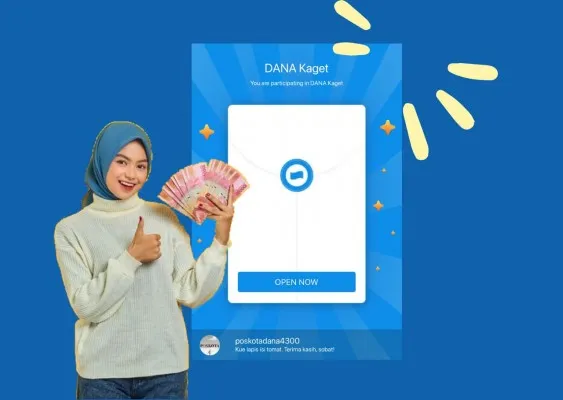 Klik link resmi dari POSKOTA untuk klaim saldo DANA gratis ke dompet elektrtonik.(Foto: Freepik/Edited by Mutia Dheza Cantika)