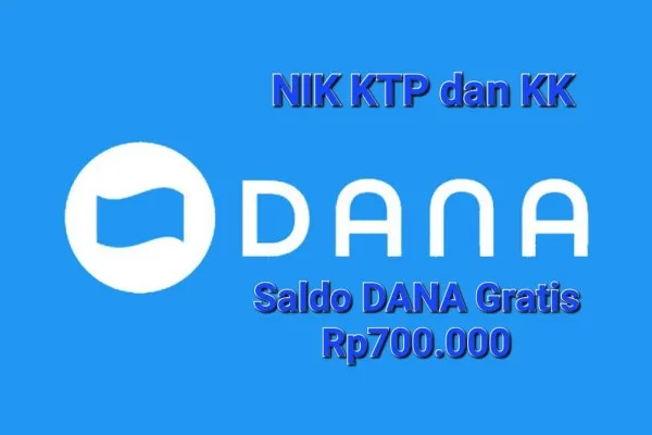 NIK KTP dan KK kamu berhasil klaim saldo DANA gratis Rp700.000 langsung masuk dompet elektronik, simak informasi persyaratannya. (Poskota/Gabriel Omar Batistuta)