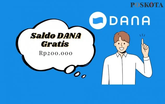 Selamat, pengguna Mandiri, BNI dan BRI berhak mendapatkan saldo DANA gratis Rp200.000 ke dompet elektronik.(Foto Edit: Mutia Dheza Cantika/Poskota)