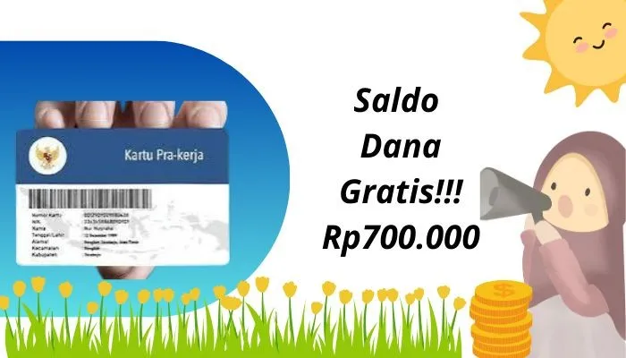 Saldo DANA gratis Rp700.000 telah masuk dompet digital anda dari pemerintah Kamis 4 Juli 2024, cek syarat dan pencairannya. (Poskota/Gabriel Omar Batistuta)