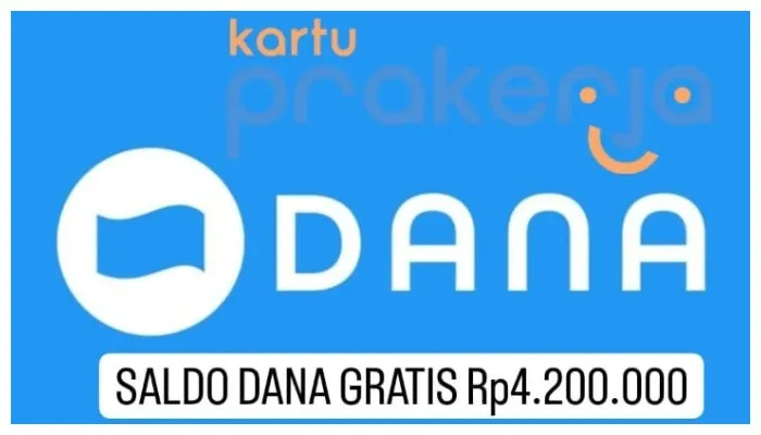 Selamat anda berhak terima saldo DANA gratis Rp4.200.000 dari Prakerja, klaim insentifnya langsung masuk dompet elektronik. (Poskota/Gabriel Omar Batistuta)