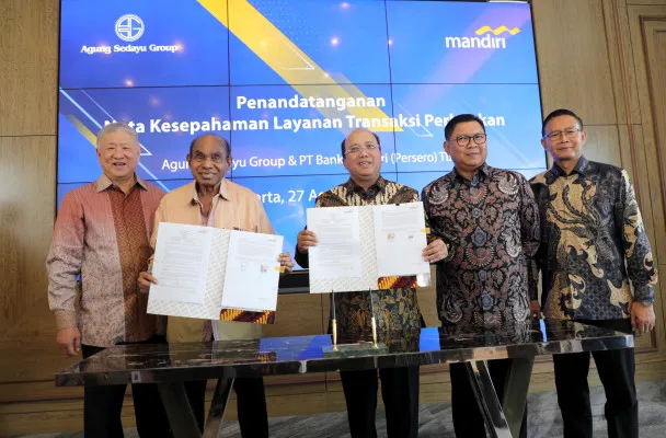 Foto: Bank Mandiri kerjasama dengan Yayasan Buddha Tzu Chi Indonesia dan Agung Sedayu Group memperkuat Ekosistem Digital. (Dok. Bank Mandiri)