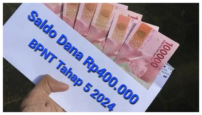 Saldo dana Rp400.000 tersalurkan dari BPNT 2024 via Rekening BRI. (Poskota/Gabriel Omar Batistuta)