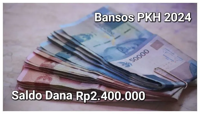 Saldo dana Rp2.400.000 dari subsidi bansos PKH 2024. (Poskota/Gabriel Omar Batistuta)