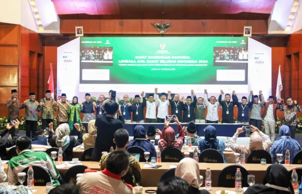 Foto: Rakornas Lembaga Amil Zakat (LAZ) 2024 bersama Baznas hasilkan 11 resolusi. (Dok. Baznas)