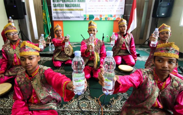 Foto: Festival Hari Santri 2024 di Kantor PCNU Jakarta Utara, Jalan Kramat Jaya Raya, Koja, Jakarta Utara, kemarin. (Dok. Le Minerale)