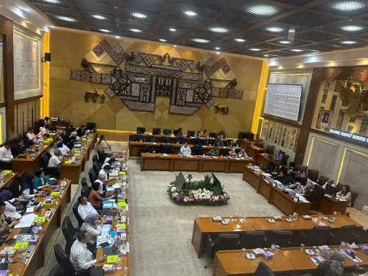 Foto: Rapat Komisi IX DPR RI dan Kementerian Kesehatan mengenai proses seleksi KKI. (Dok. KKI)