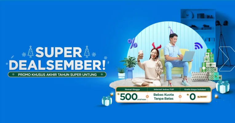 Foto: Promo akhir tahun 'Super Dealsember' dari First media powered by XL Axiata. (Dok. XL Axiata)