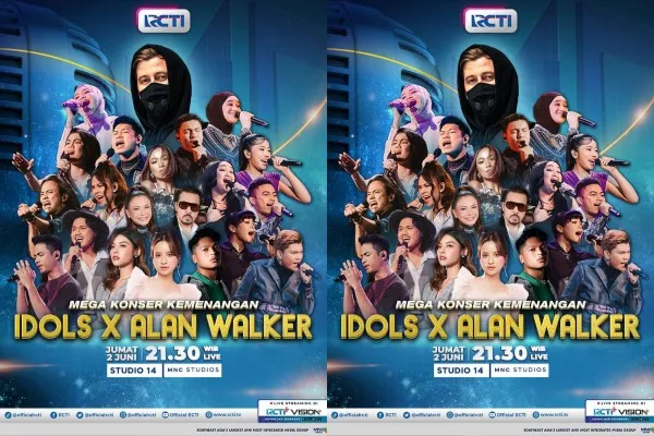 Alan Walker Meriahkan Mega Konser Kemenangan Indonesian Idol (Instagram/officialrcti)