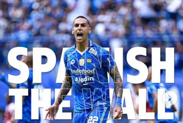 Bek asal Spanyol, Alberto Rodriguez resmi hengkang dari skuad Persib Bandung. (Tangkap layar Instagram/@persib)