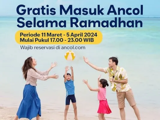 Gratis masuk ancol selama ramadhan (Ig: ancoltamanimpian)