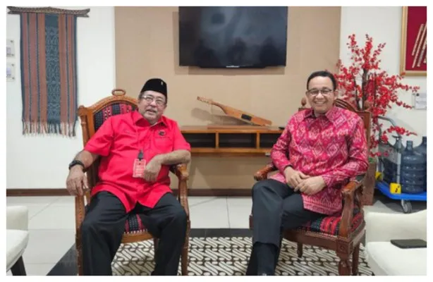 Foto Anies Baswedan dan Rano Karno beredar di sejumlah media sosial pada Senin, 26 Agustus 2024. (Foto: X/Piyusa***)