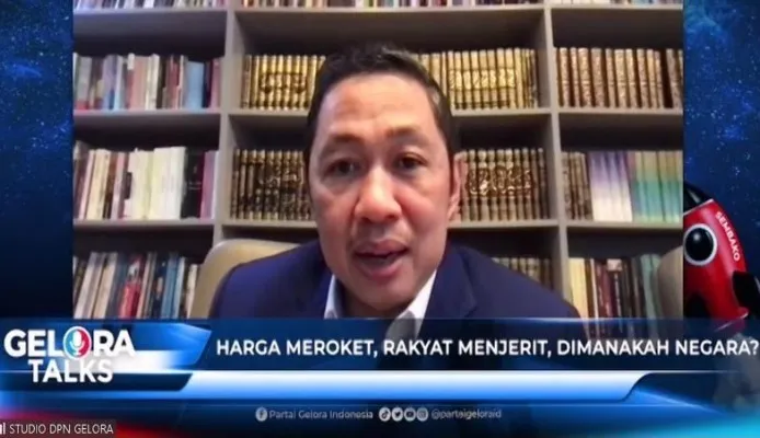 Anis Matta dalam Gelora Talk bertajuk "Harga-harga Meroket Rakyat Menjerit, Dimanakah Negara" (tangkap layar )