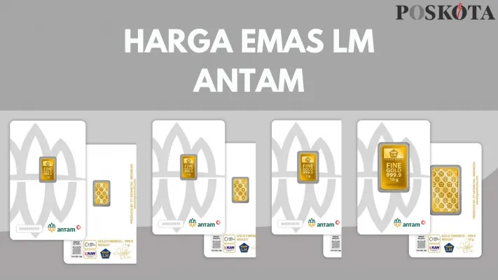 Update Harga EMAS LM Antam Hari Ini Senin 22 Juli 2024, Naik atau Turun? (Edited by Shandra/Poskota)