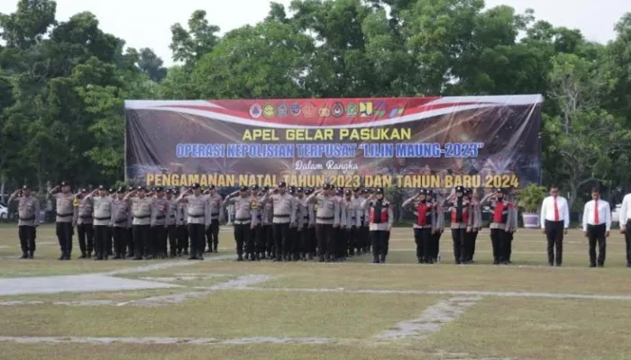 Apel gelar pasukan Polresta Tangerang.  (Foto/ist)