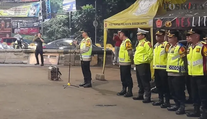 Apel sinergitas dalam rangka patroli malam di Bogor (Panca Aji)