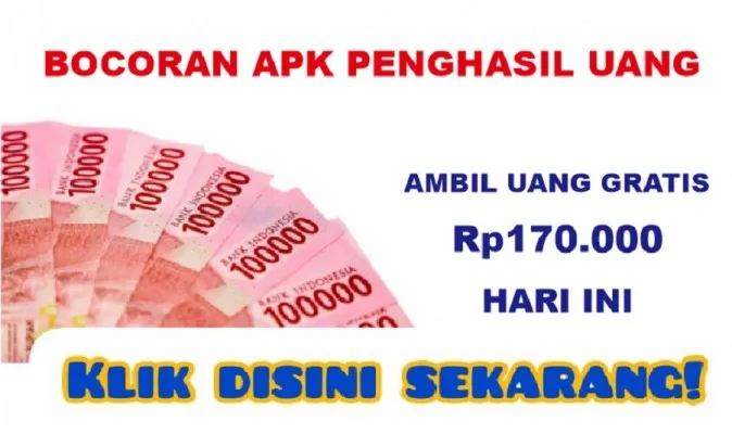 Yuk ambil uang gratis dari apk penghasil uang Rp170.000 hari ini Minggu 5 Mei 2024. (Ilustrasi/Poskota)