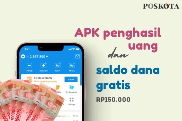 Klaim saldo DANA gratis Rp150.000 dari tiga aplikasi game. (Poskota/Della Amelia)