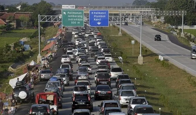 Suasana Tol Cipali ketika Lebaran lalu, perhari ini Rabu 30 Oktober 2024 Tarif Tol Cipali resmi naik.. (ist)