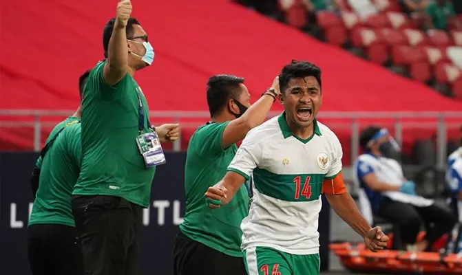 Sang Kapten rajin berzikir sebelum laga jadi kunci sukses Timnas Indonesia lolos ke Final Piala AFF 2020. (Foto/tangkapanlayar-ig@asnawi_bhr)