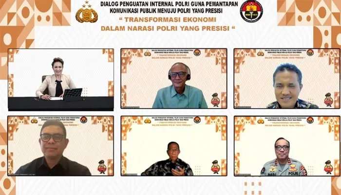 Webinar yang diselenggarakan Divisi Humas Polri secara daring.(Ist)