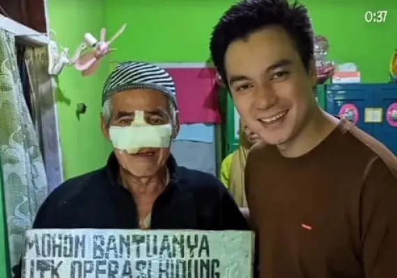 Baim dan kakek Abdullah.(Instagram @baimwong)