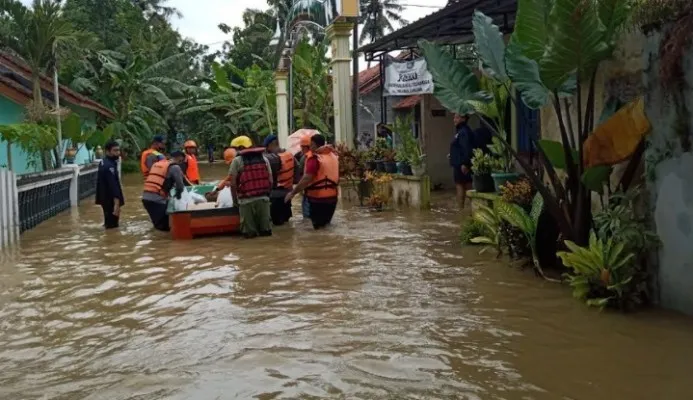 Kondisi banjir di Banyumas. (foto BNPB)