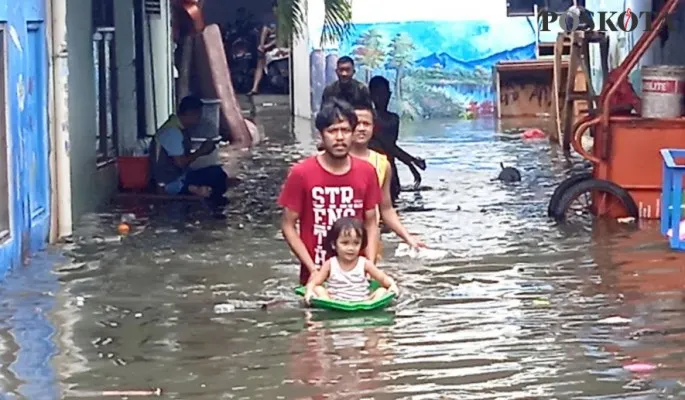 Banjir di Jakarta. (yono)