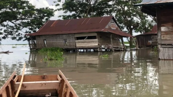 Bencana banjir yang terjadi di Sulawesi Selatan pada awal September 2021. (BNPB)