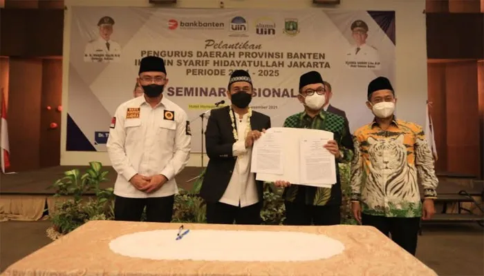 Seluruh IKALUIN Banten akan mendapatkan fasilitas istimewa dari Bank Banten. (Ist)