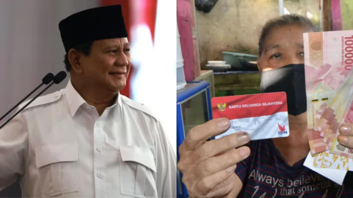 Deretan bansos yang akan berlanjut di pemerintahan baru Prabowo-Gibran. (Kolase foto/X@prabowo, Dok Kemensos)