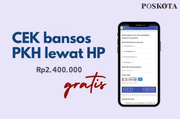 Cek dana bansos Rp2.400.000 dari PKH 2024. Pencairan bisa dilakukan melalui Bank Himbara atau kantor pos. (Poskota.co.id/Della Amelia)