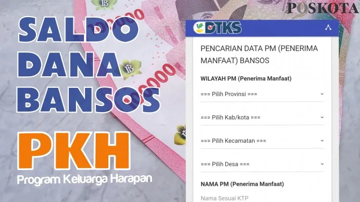 Rp750.000 dari bansos PKH 2024 bisa dicek di aplikasi Kemensos untuk NIK KTP dan KK berisi nama lengkap yang dipilih pemerintah. (Kemensos/Neni Nuraeni)