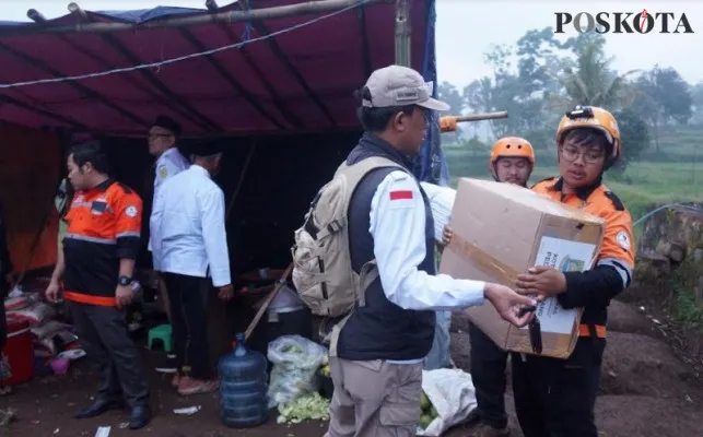 Penyaluran bantuan untuk korban gempa bumi Cianjur. (Iqbal)