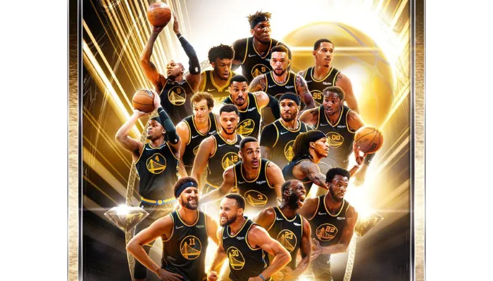 Golden State Warriors resmi jadi juara NBA 2022. (Twitter/NBA)