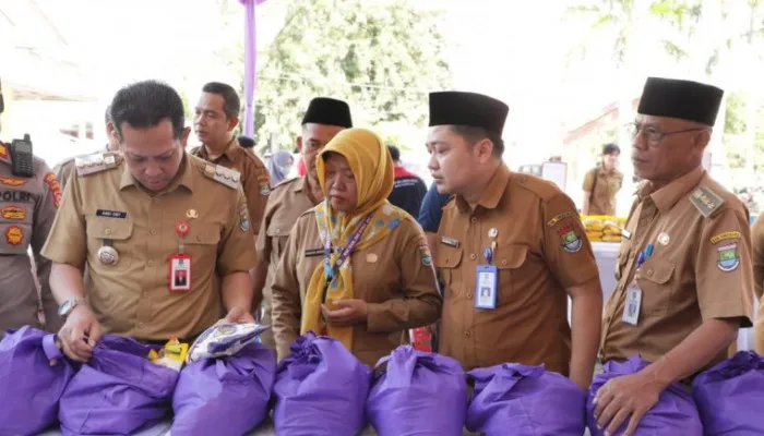 Kegiatan bazar murah di Kabupaten Tangerang.(Istimewa)