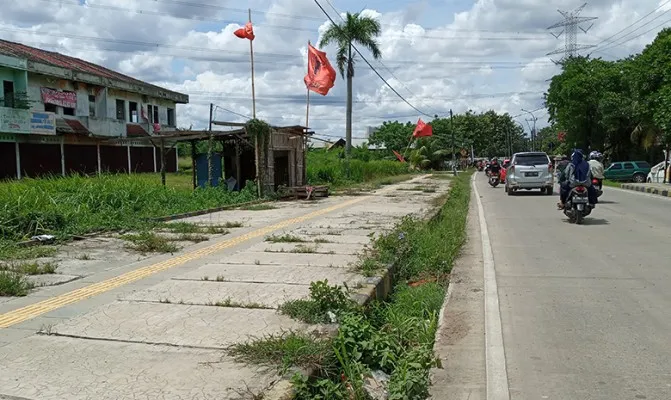 Lokasi pembegalan saat mau berangkat tes CPNS, seorang warga Babelan kena begal. (Foto/tuahta simanjuntak)