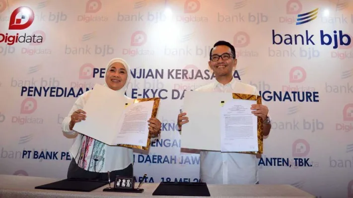 kerjasama antara bank bjb dengan Digi Data. Ist