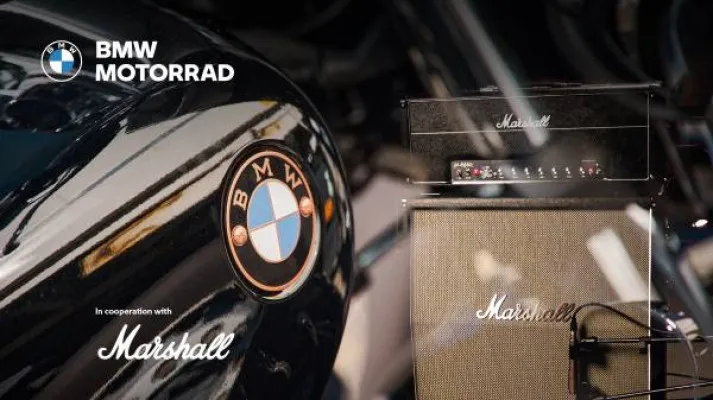 BMW Motorrad umumkan kerjasama dengan perusahaan alat musik, Marshall. (foto/bmw motorrad)