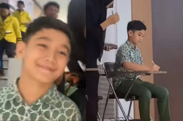 Viral, bocah mirip Rafathar Malik Ahmad di Aceh.(Tangkap Layar TikTok/@rizkatjakepapaw)